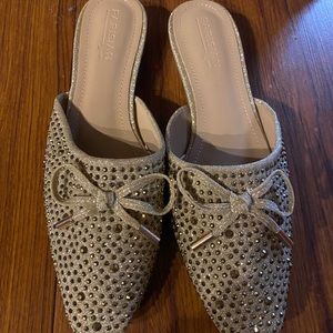 Parisian sandal with rhinestones